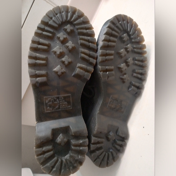 Doc Martens Women's Black Moto Boots With Strap, Buckle And Zipper Closure - Picture 8 of 11